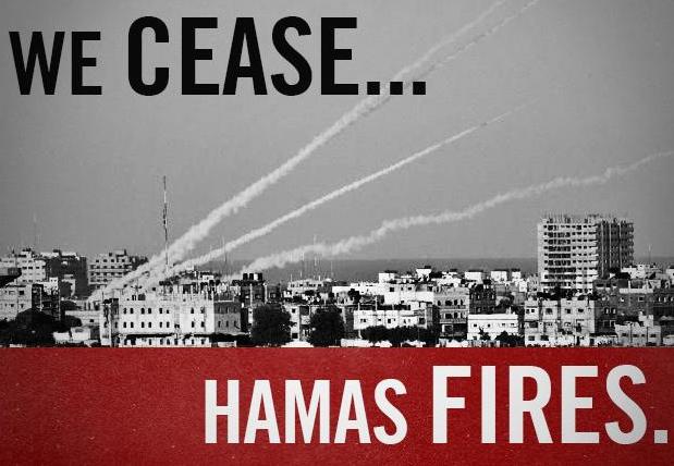 We cease... Hamas fires